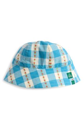 Little Green Radicals Kids Blue Floral Organic Cotton Bucket Hat at Nordstrom, Size 6-12M