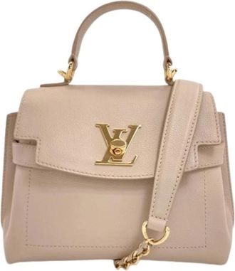 Louis Vuitton Pre-owned Vintage Handbag - Dames - Vintage Handtas - Beige - ONE Size - Leer - Vintage