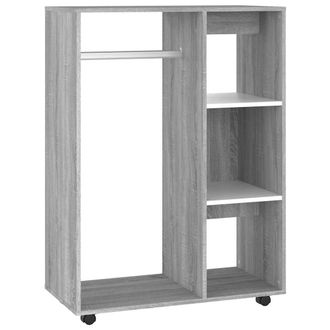 vidaXL Armario Madera Contrachapada Gris Sonoma 80x40x110 Cm Vidaxl
