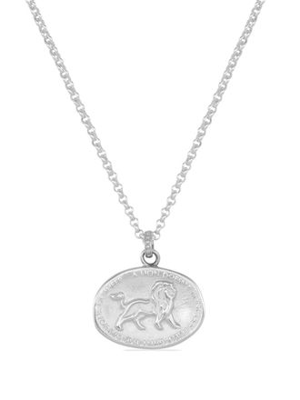 Dower & Hall Inspiring Lion talisman necklace - Silver