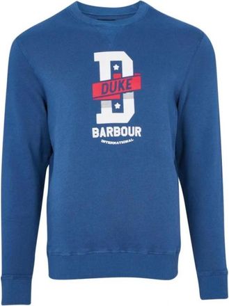 Barbour Famous Duke Sweater - Heren - Sweatshirts - Blauw - XL - Katoen - Hoodies & sweatvesten