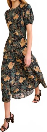 Ulla Johnson Ines Puff Sleeve Mini Dress In Nuit