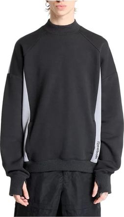 Reebok Sweatshirts - Heren - Sportshirts - Zwart - M - Katoen - Fitness