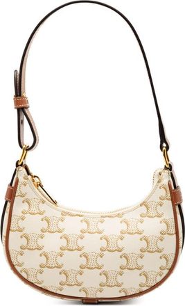 Celine Pre-owned Celine Mini Triomphe Coated Canvas Ava Shoulder Bag L6BUKAVFUPD14SZQ