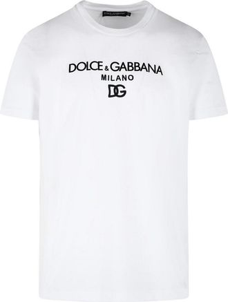Dolce & Gabbana White Cotton T-Shirt