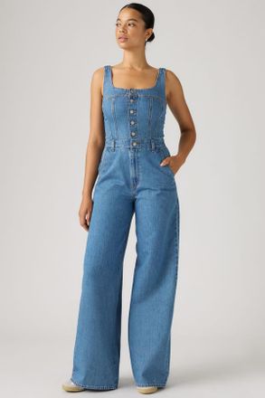 Levi's Audra Seamed Jumpsuit - Mujer - XS - Lavado medio / Cause And Effect