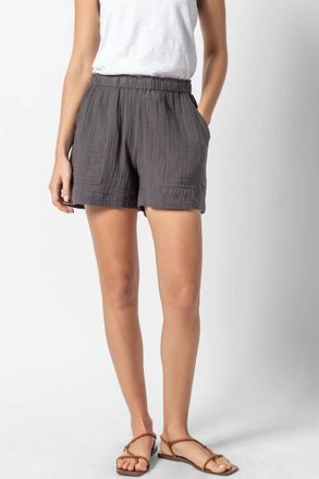 Lilla P Gauze Shorts In Stingray
