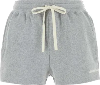 Miu Miu Grey Cotton Shorts