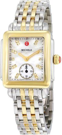 Michele Deco Mother of Pearl Dial Two-tone Ladies Watch MWW06V000042