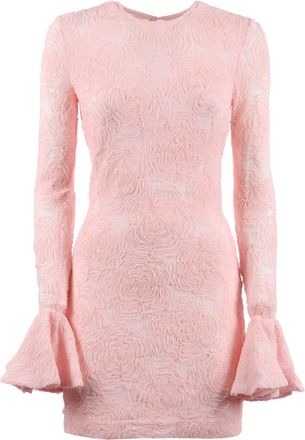 Rotate Orchid Ice Flower Mesh Mini Dress
