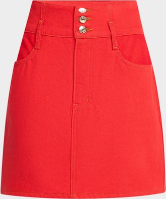 Frame Denim CH x FRAME The Corset Mini Skirt