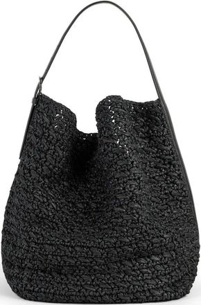 Toteme Belted Raffia Tote Bag