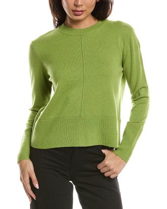 Fort&eacute; Cashmere Exposed Seam Crewneck Cashmere Sweater