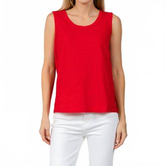 Elliott Lauren Sleeveless Tank Top In Cherry