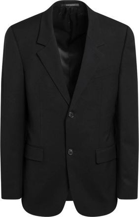 Balenciaga Standaard Getailleerd Jasje - Heren - Blazers - Zwart - L - Leer - Jassen