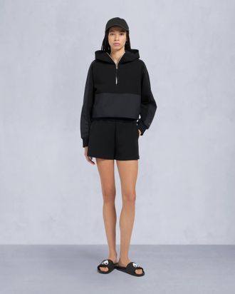 Moose Knuckles Womens Mixmedia Pullover Hoodie