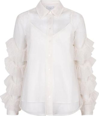 Dante6 Dames, Blouses & Shirts, Beige, Maat: 2XL Denim