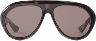 Rotate ROTATE Birger Christensen, Sunglasses, female, Brown, Size: ONE SIZE Animal-Print Temple Sunglasses