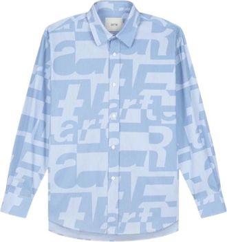 Arte Casual Overhemden - Heren - Casual Overhemden - Blauw - L - Katoen - Overhemden