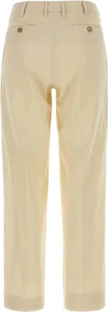 Pantaloni Torino Womens Emma Trousers Beige Cotton