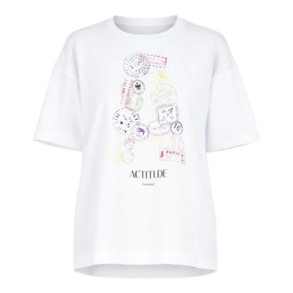 Twinset Actitude T-shirt - female - Twinset - T-Shirts - White - S - Tops