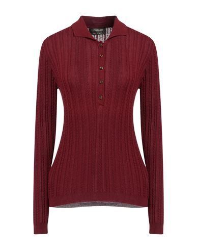 Wollen Trui Bordeaux Rood Rode Kabeltrui Dames Rood Vesten: Shop