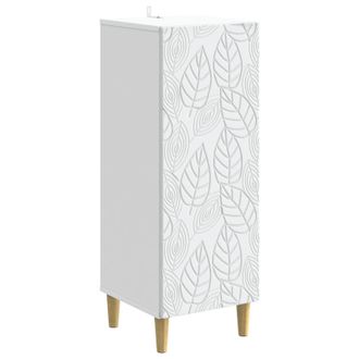 vidaXL Aparador Blanco 33 X 34,5 X 90 Cm Madera De Ingenier&iacute;a Vidaxl