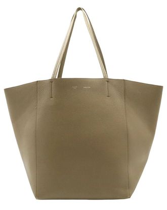 Celine Celine Grey Leather Phantom Medium Tote (Authentic Pre-Loved)