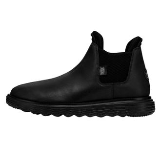 HeyDude Hey Dude Branson Craft Leather Urban Shoes ManBlack Black