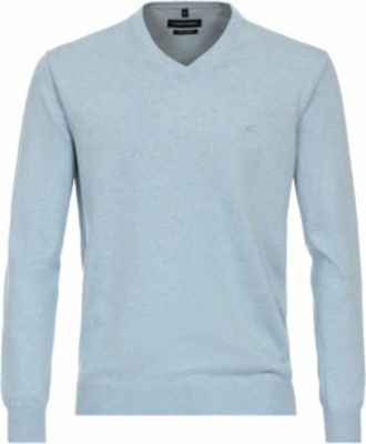 Casamoda Heren, Truien, Blauw, Maat: M Katoen