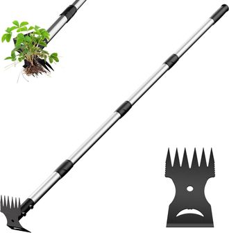 OEM Desbrozadora De Mango Largo: Azada Y Rastrillo 2 En 1, Herramienta De Jardiner&iacute;a Para Jardines, C&eacute;spedes Y Patios Privados