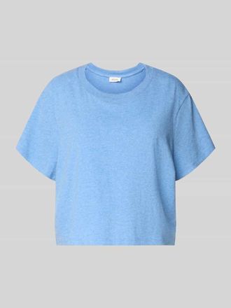 American Vintage American Vintage T-Shirt mit geripptem Rundhalsausschnitt in Bleu, Gr&ouml;&szlig;e L