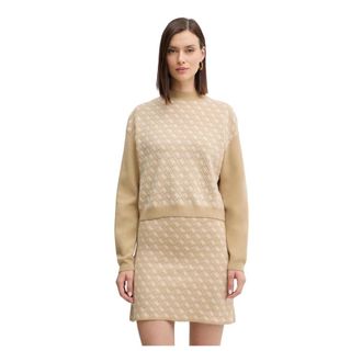 Guess Aubrey Sweater - Dames - Ronde hals truien - Beige - L - Truien & Vesten