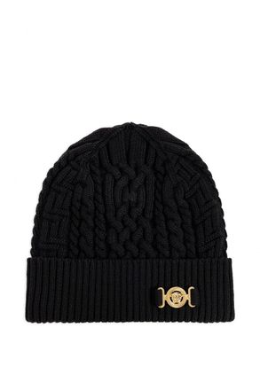 Versace BIGGIE WOOL BEANIE Size: OS, colour: BLACK