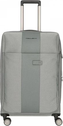 Piquadro Uitbreidbare Nylon en PVC Trolley Tas - Dames - Handbagage koffer - Grijs - ONE Size - Nylon - Koffers