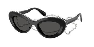 Swarovski SK6061U 110687 Womens Sunglasses Black Size 51