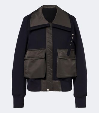 sacai Cotton-blend blouson jacket