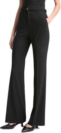 Vince Belted High Waist Flare Leg Pants in Black at Nordstrom Rack, Size 0