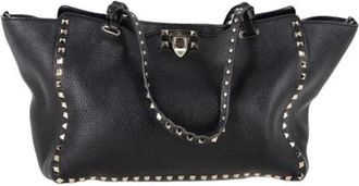 Valentino Pre-owned Leather totes - Dames - Vintage Shopper - Zwart - ONE Size - Vintage