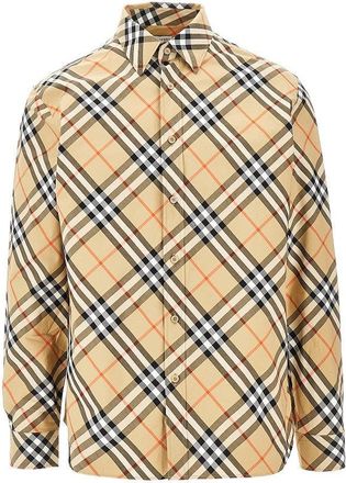 Burberry Check poplin shirt Man XXL