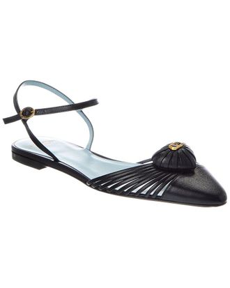 Valentino Vlogo Signature Leather Sandal