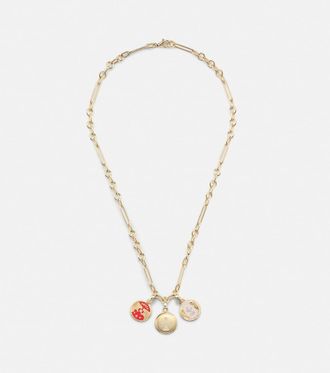 Foundrae Dream, Strength & Vivacity 18kt gold and ceramic necklace with diamonds