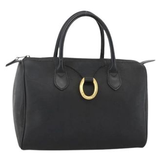 Dior Pre-owned Handbags, female, Black, Size: ONE SIZE Pre-owned Vintage Trotter Canvas Hand Bag