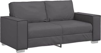 vidaXL Vidaxl - Sof&aacute; Loveseat De 180 Cm Con Coj&iacute;n Gris Cuero Sint&eacute;tico