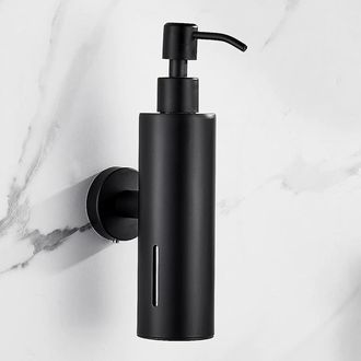 OEM Dispensador De Jab&oacute;n Negro Mate, Dispensador De Jab&oacute;n De Ducha Recargable Para Montaje En Pared, Dispensador De Jab&oacute;n De Manos Transparente De Acero I