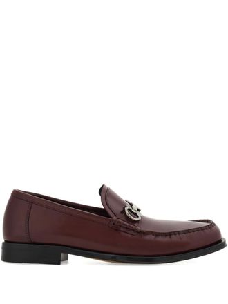 Ferragamo Gancini leather loafers - men - CALFSKIN/CALFSKIN/Leather - 7.5EE - Red