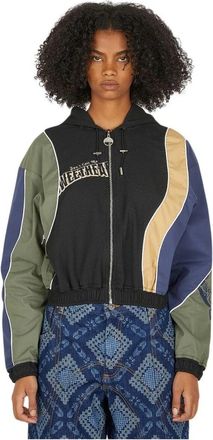 Ahluwalia Studio Nina Hooded Jack - Dames - Bomber jackets - Zwart - S - Jassen
