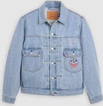 Levi's Giacca Trucker Levis U. s. Soccer Type II - Uomo - 2XL - Blu / X US Soccer