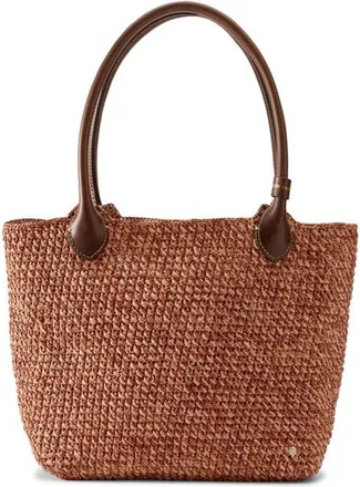 Helen Kaminski Ampara Woven Tote Bag in Petal Melange/chocolate at Nordstrom