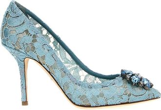 Dolce & Gabbana Light Blue Slip On Pumps